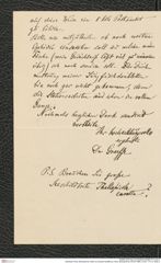 Nachlass Franz Steindachner, Brief von Eduard Graeffe an Franz Steindachner (05.09.1896), Inv.Nr. 173.13, Seite 2